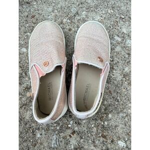 Michael Kors Kids Jem Rachel Rose Gold Glitter Slip On Sneakers Size‎ 9 Toddler